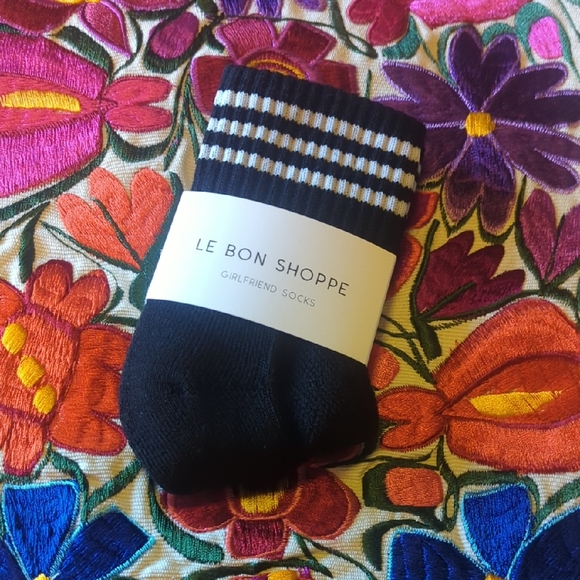 Le Bon Shoppe Accessories - Le Bon Shoppe Black Girlfriend Socks